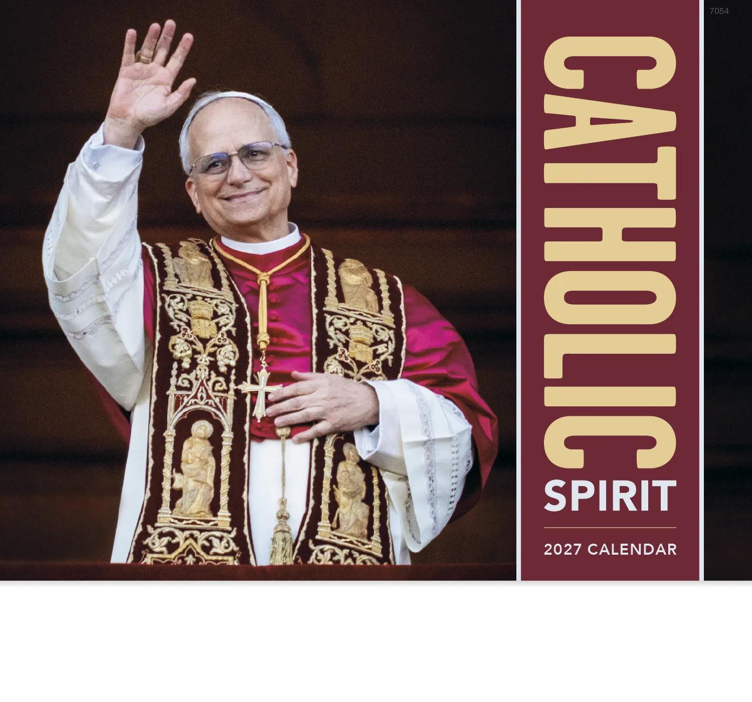 Catholic Spirit Wall Calendar Stapled FSC Paper - 19 x 11 in - product view 10