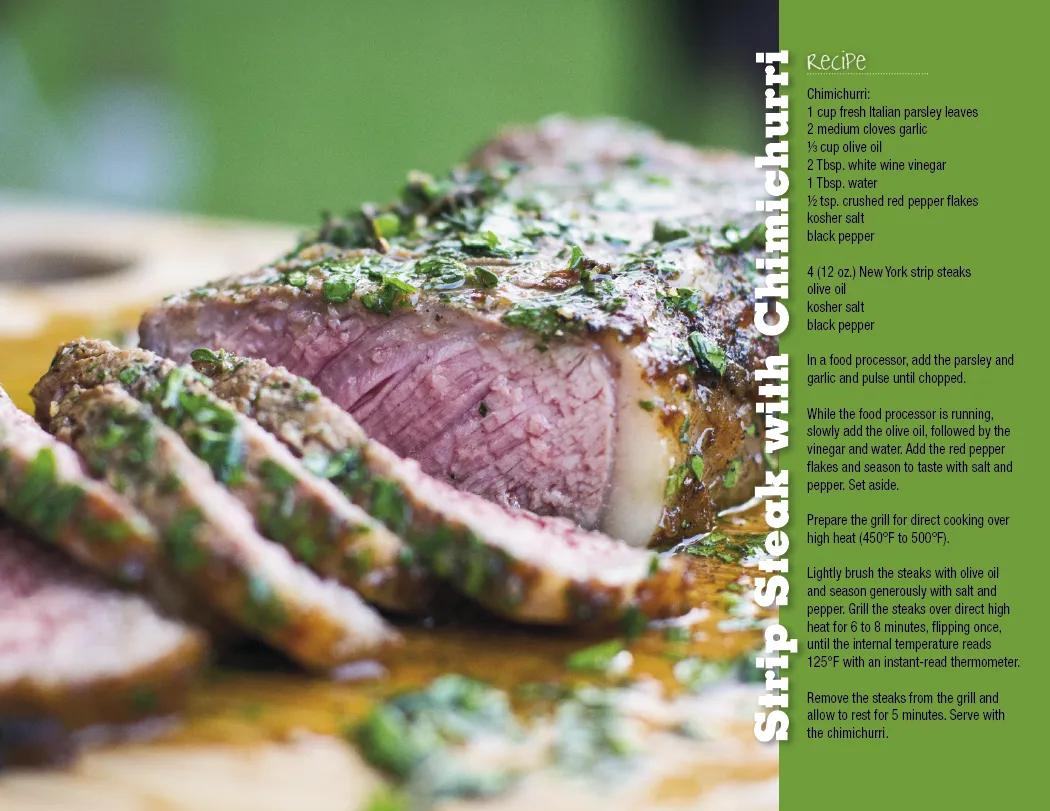 Grilling Wall Calendar with Recipes Stapled - 19 x 11 in - product view 7