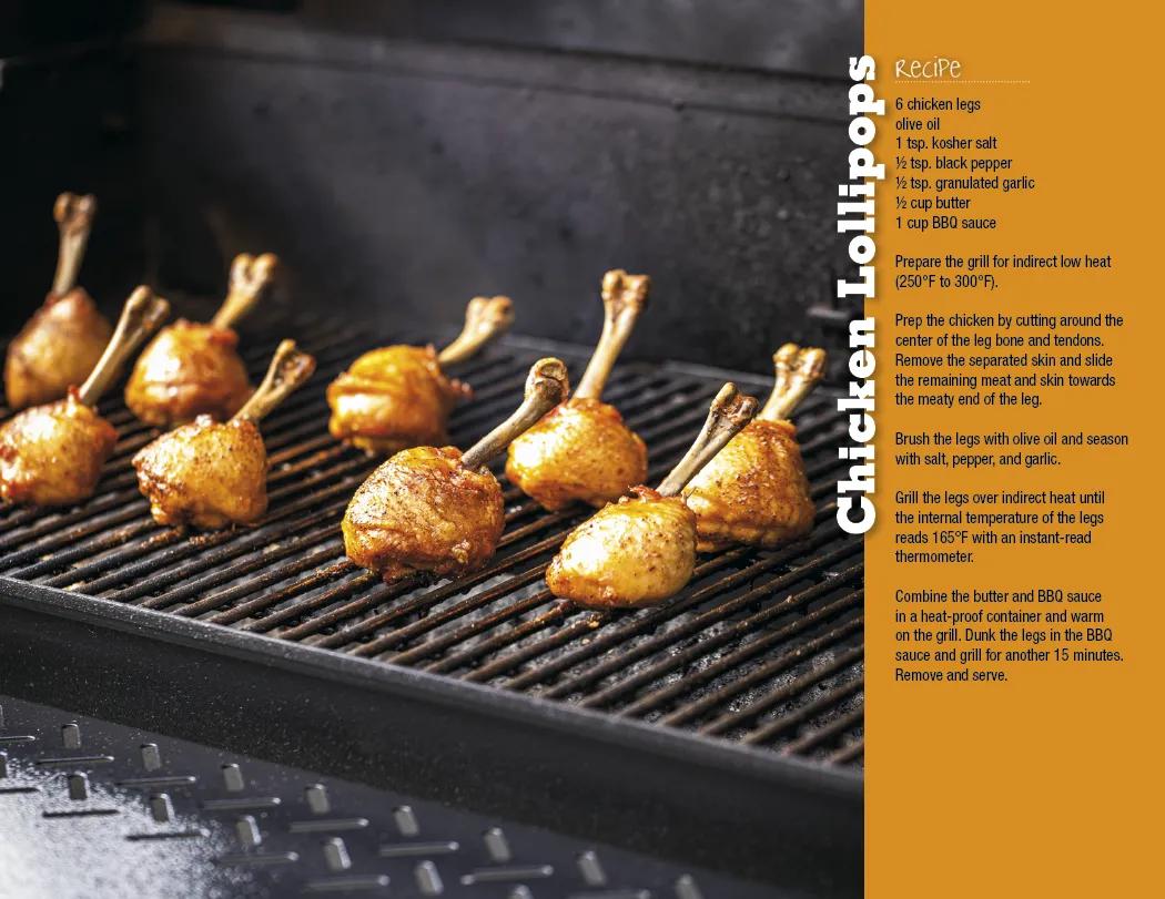Grilling Wall Calendar with Recipes Stapled - 19 x 11 in - product view 10