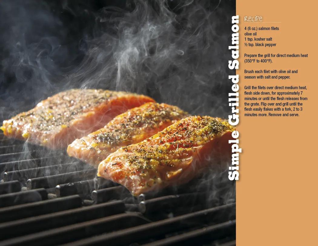 Grilling Wall Calendar with Recipes Stapled - 19 x 11 in - product view 12
