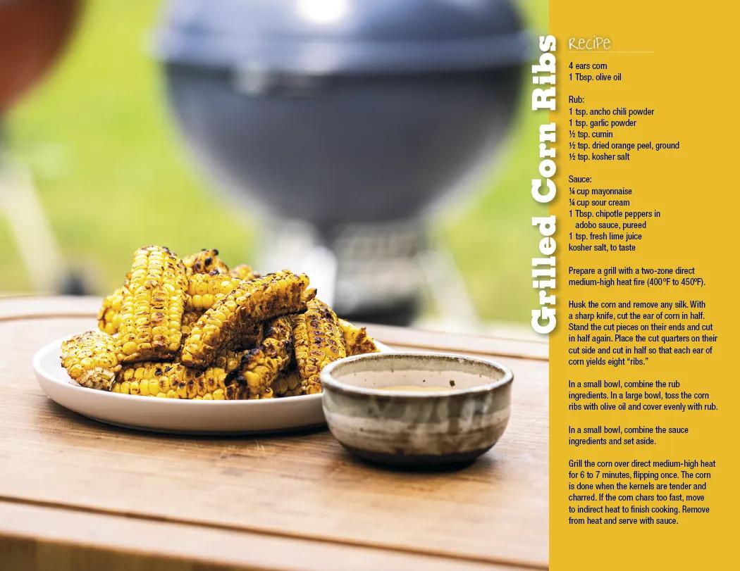 Grilling Wall Calendar with Recipes Stapled - 19 x 11 in - product view 14