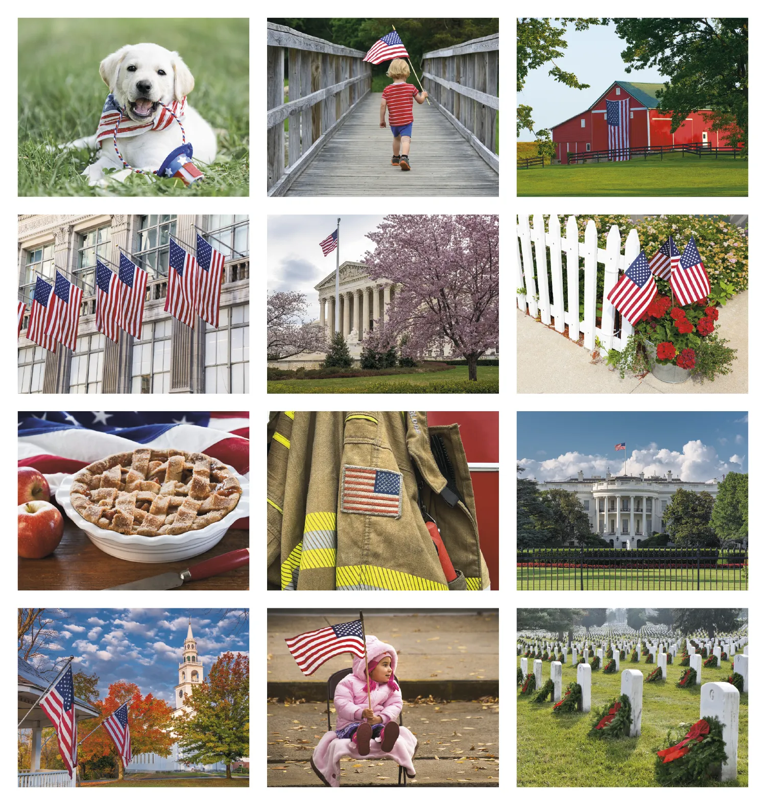 Celebrate America Wall Calendar Stapled FSC Paper - 19 x 11 in - product view 21
