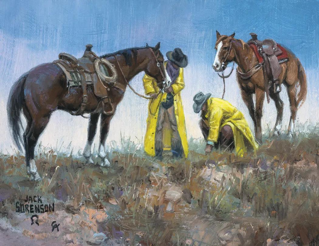 Western Frontier Wall Calendar Stapled FSC Paper - 19 x 11 in - product view 9