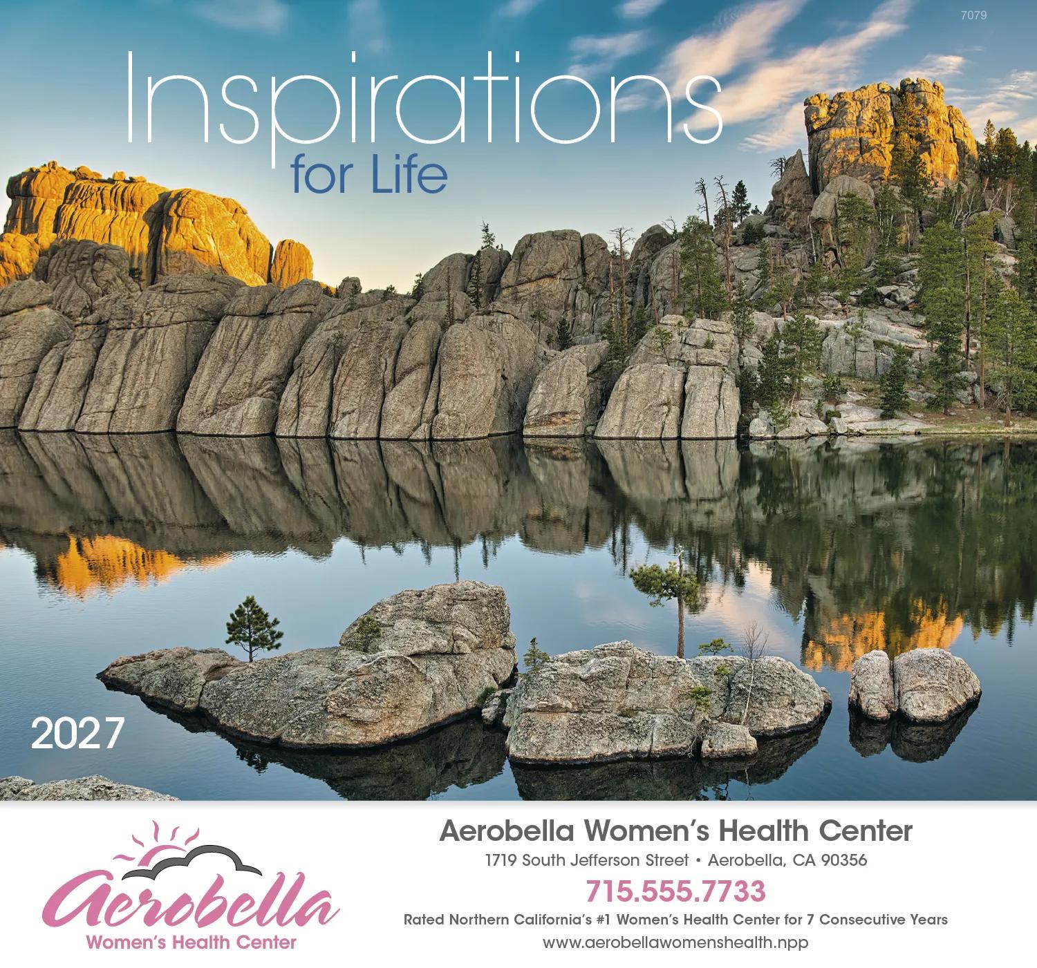 Inspirations for Life Wall Calendar Stapled - 19 x 11 in - product view 2
