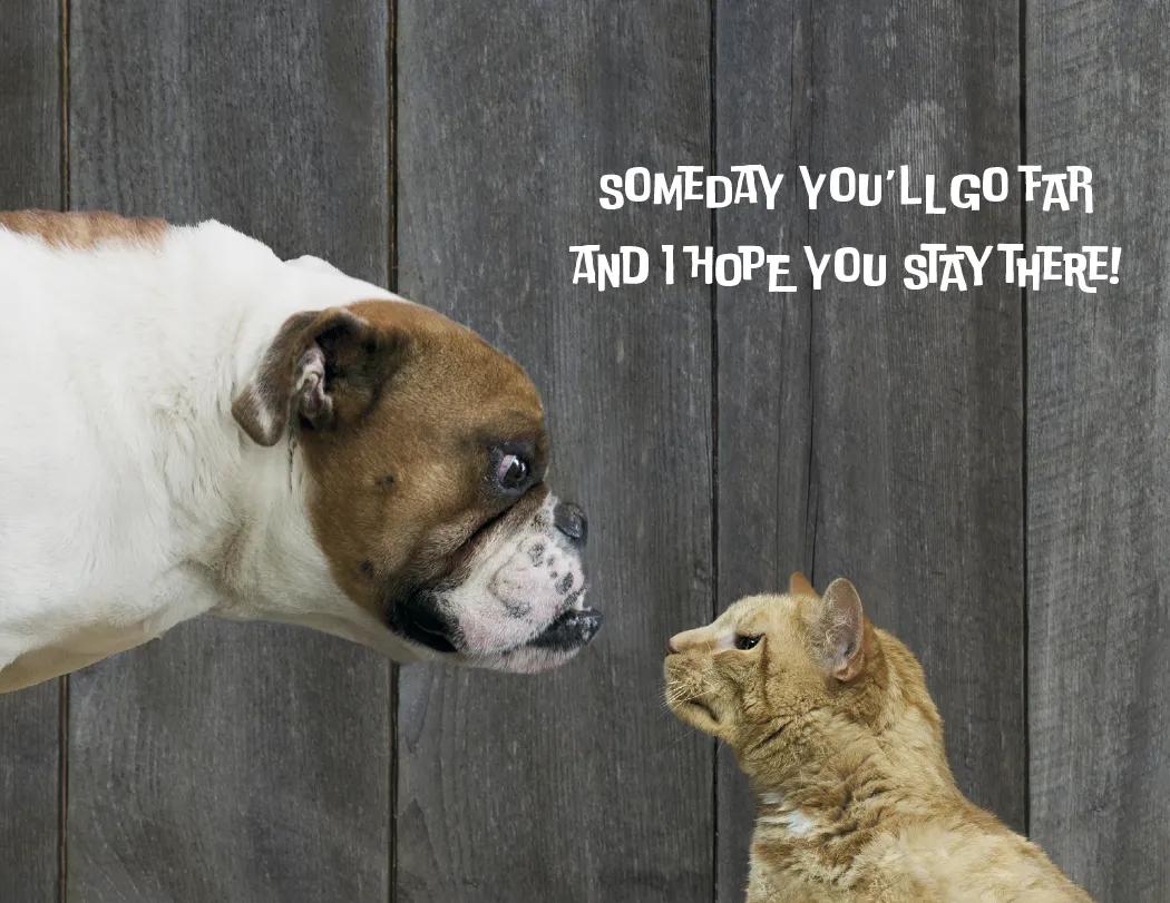 Funny Animals Wall Calendar Stapled FSC Paper - 19 x 11 in - product view 8