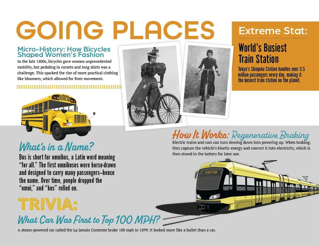 Trivia Facts Wall Calendar Stapled FSC Paper - 19 x 11 in - product view 12