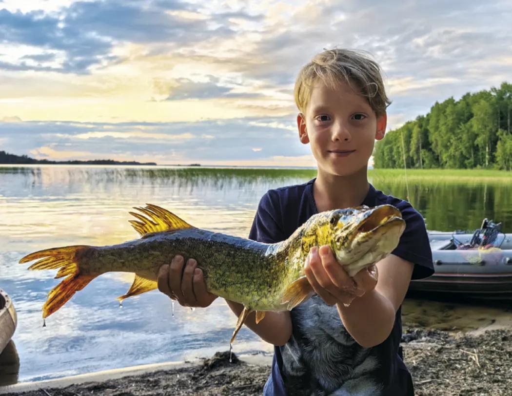 Fishing Wall Calendar Stapled FSC Paper - 19 x 11 in - product view 12