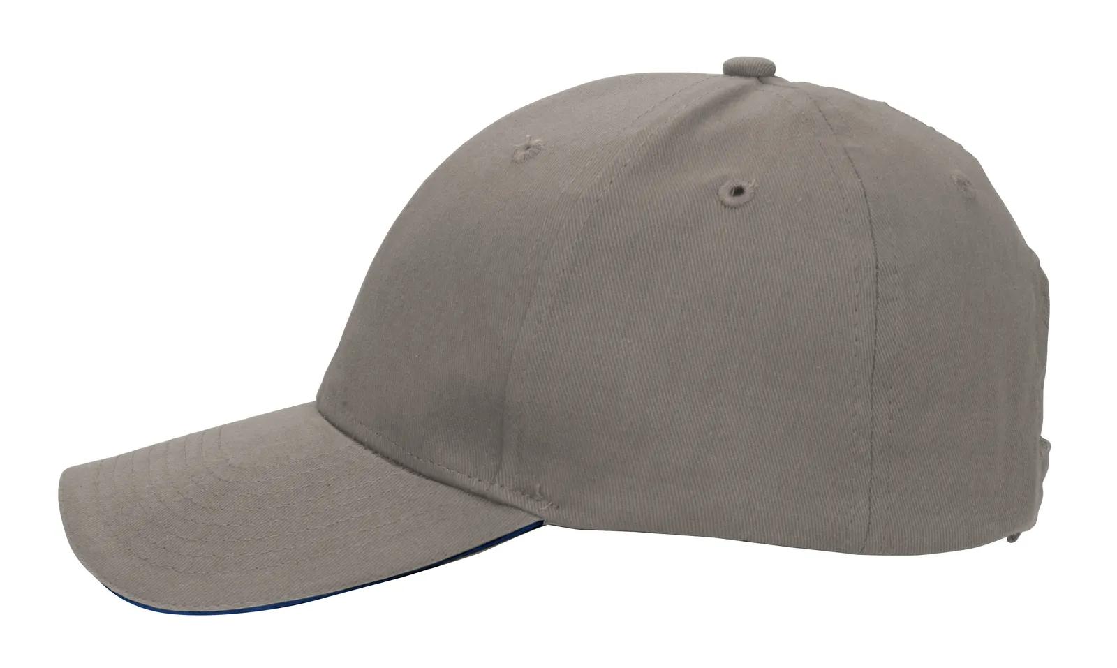 Custom Baseball Cap Sandwich Visor Brushed Cotton (One Size) - product view 6