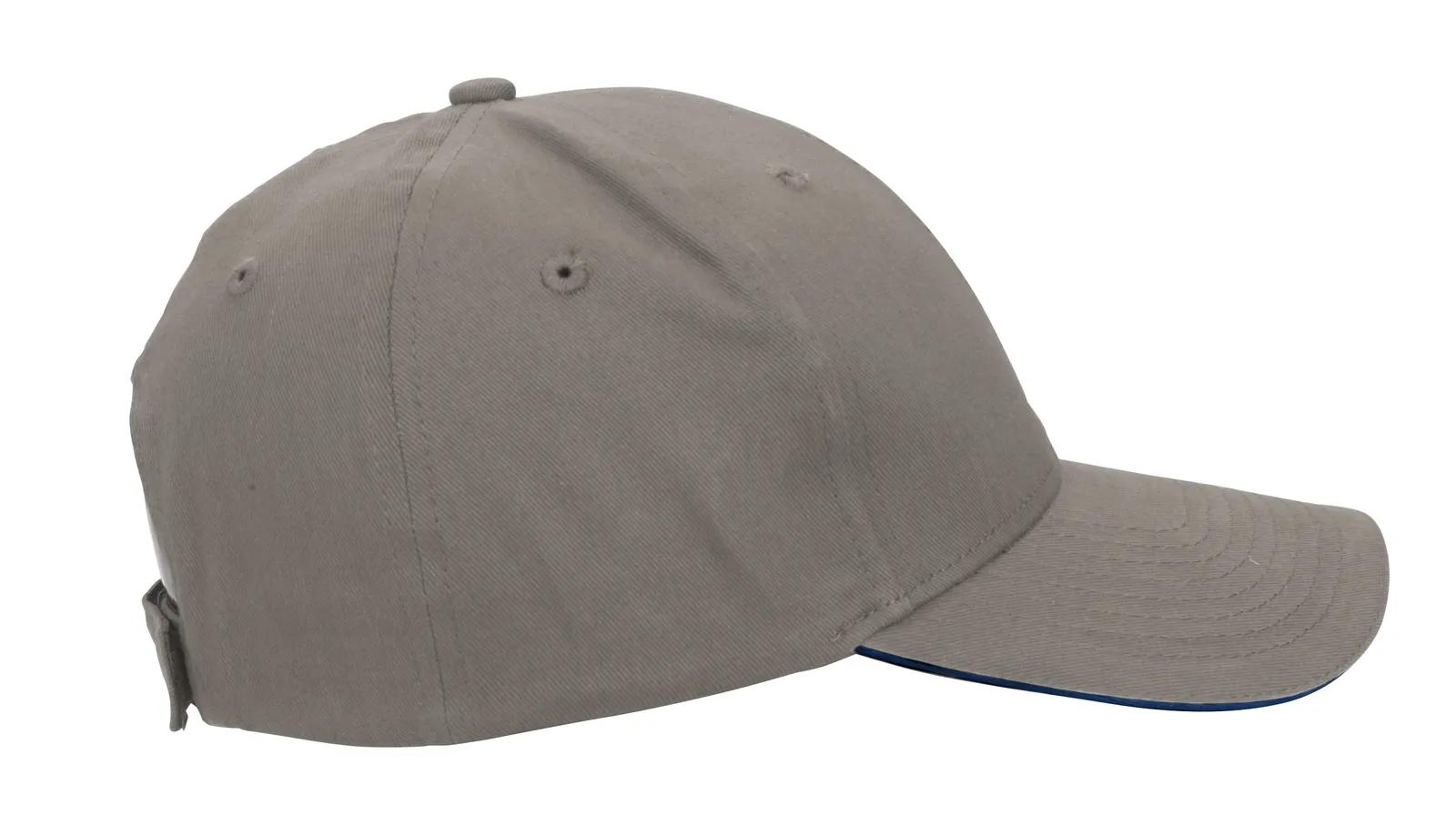 Custom Baseball Cap Sandwich Visor Brushed Cotton (One Size) - product view 7
