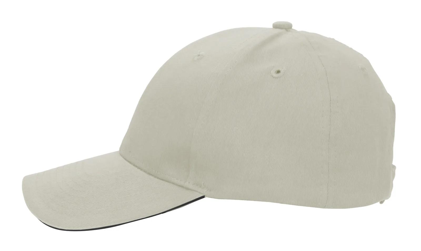 Custom Baseball Cap Sandwich Visor Brushed Cotton (One Size) - product view 12