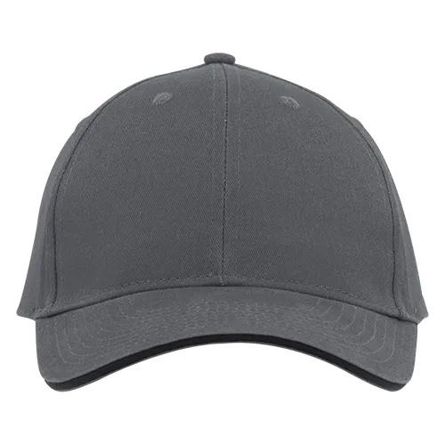 Custom Baseball Cap Sandwich Visor Brushed Cotton (One Size) - product view 16
