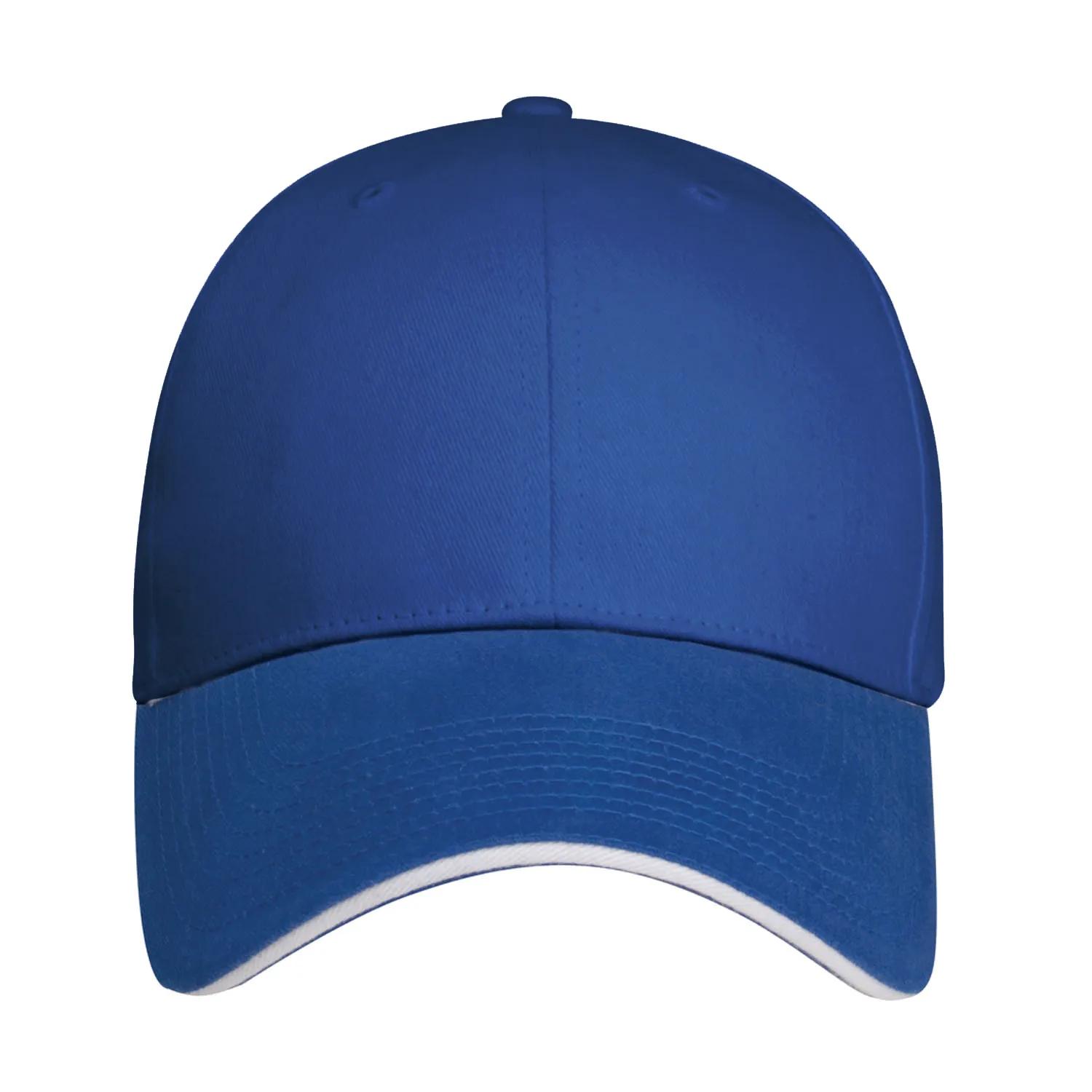 Custom Baseball Cap Sandwich Visor Brushed Cotton (One Size) - product view 18