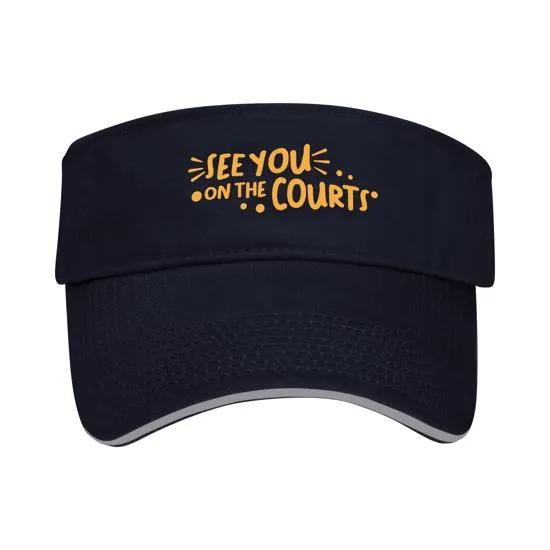 Visor Brushed Cotton Twill Contrasting Sandwich (One Size)