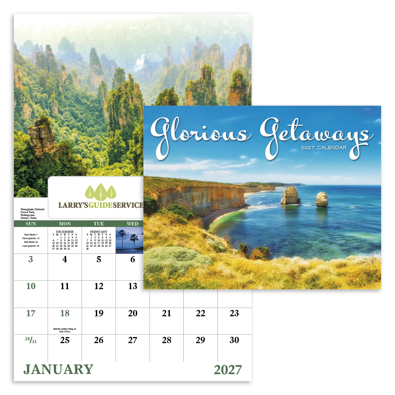 Glorious Getaways Window Calendar Travel FSC - 17.25 x 11 in - product view 18