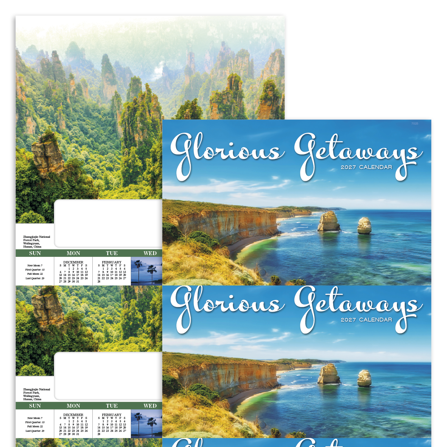 Glorious Getaways Window Calendar Travel FSC - 17.25 x 11 in - product view 19