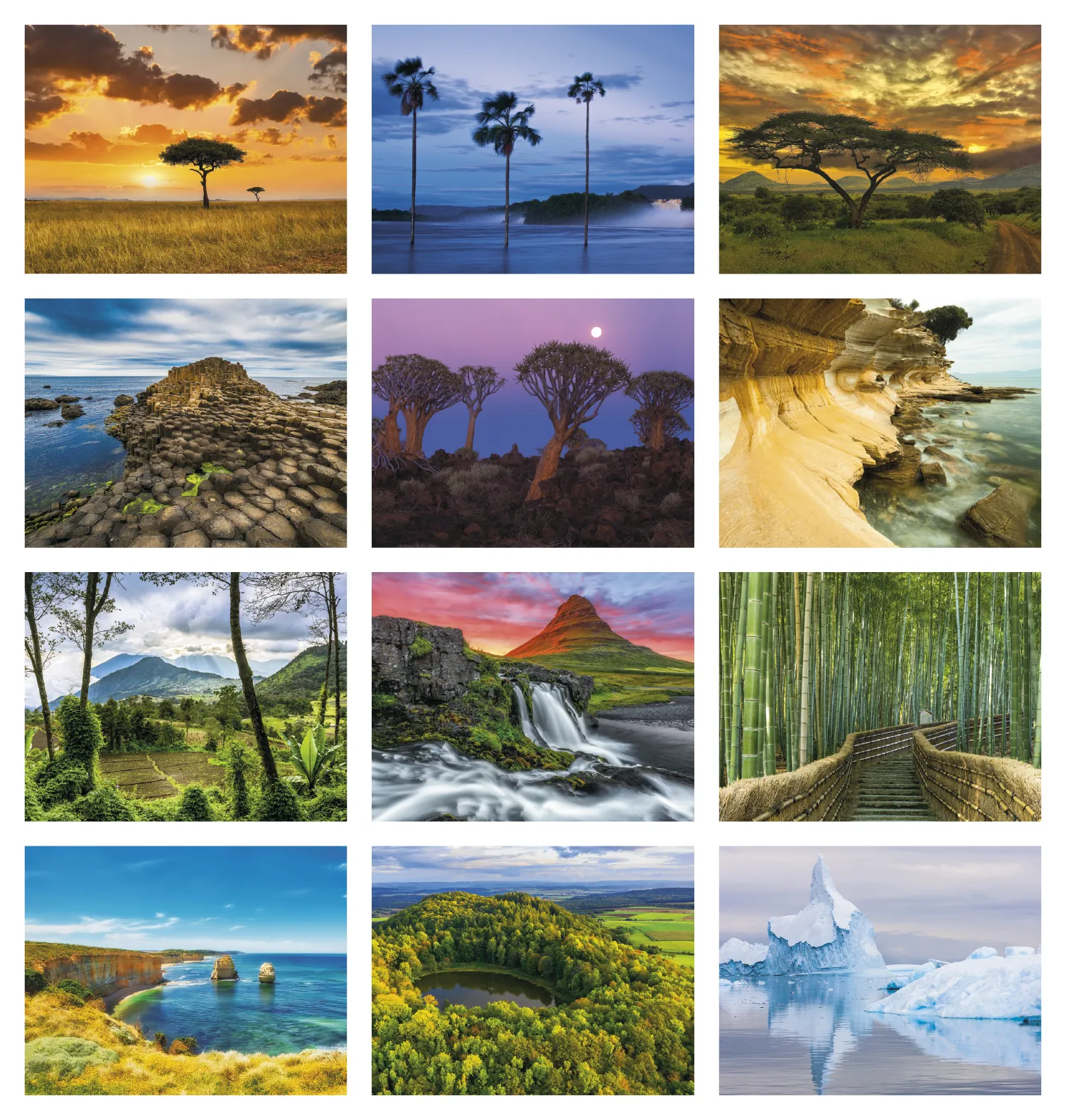 Glorious Getaways Window Calendar Travel FSC - 17.25 x 11 in - product view 20