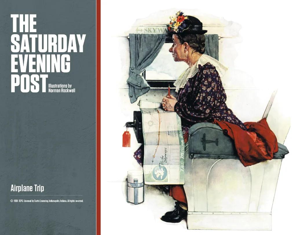 Norman Rockwell Window Calendar Saturday Evening Post - 17.25 x 11 in - product view 5