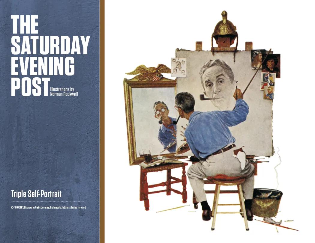 Norman Rockwell Window Calendar Saturday Evening Post - 17.25 x 11 in - product view 6