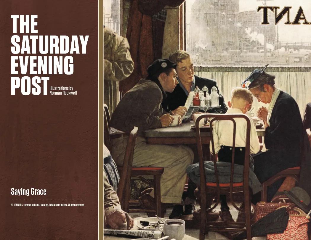 Norman Rockwell Window Calendar Saturday Evening Post - 17.25 x 11 in - product view 8