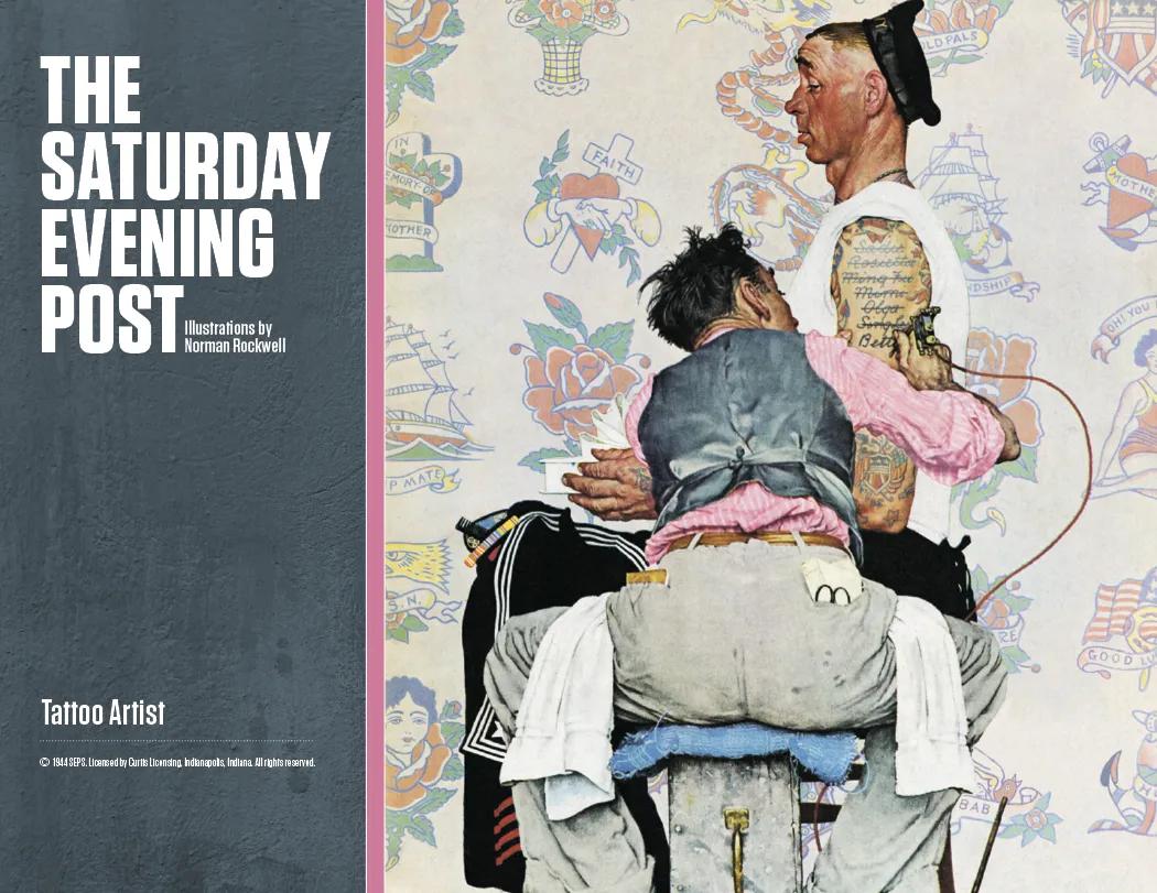 Norman Rockwell Window Calendar Saturday Evening Post - 17.25 x 11 in - product view 12