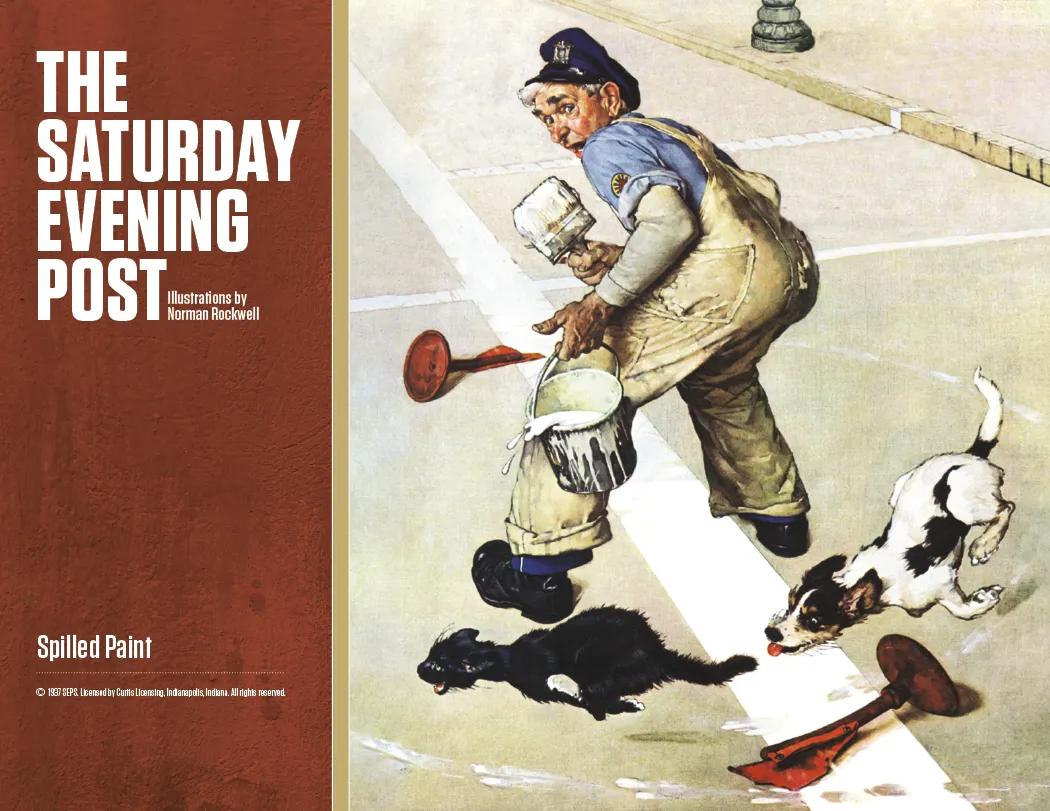 Norman Rockwell Window Calendar Saturday Evening Post - 17.25 x 11 in - product view 14