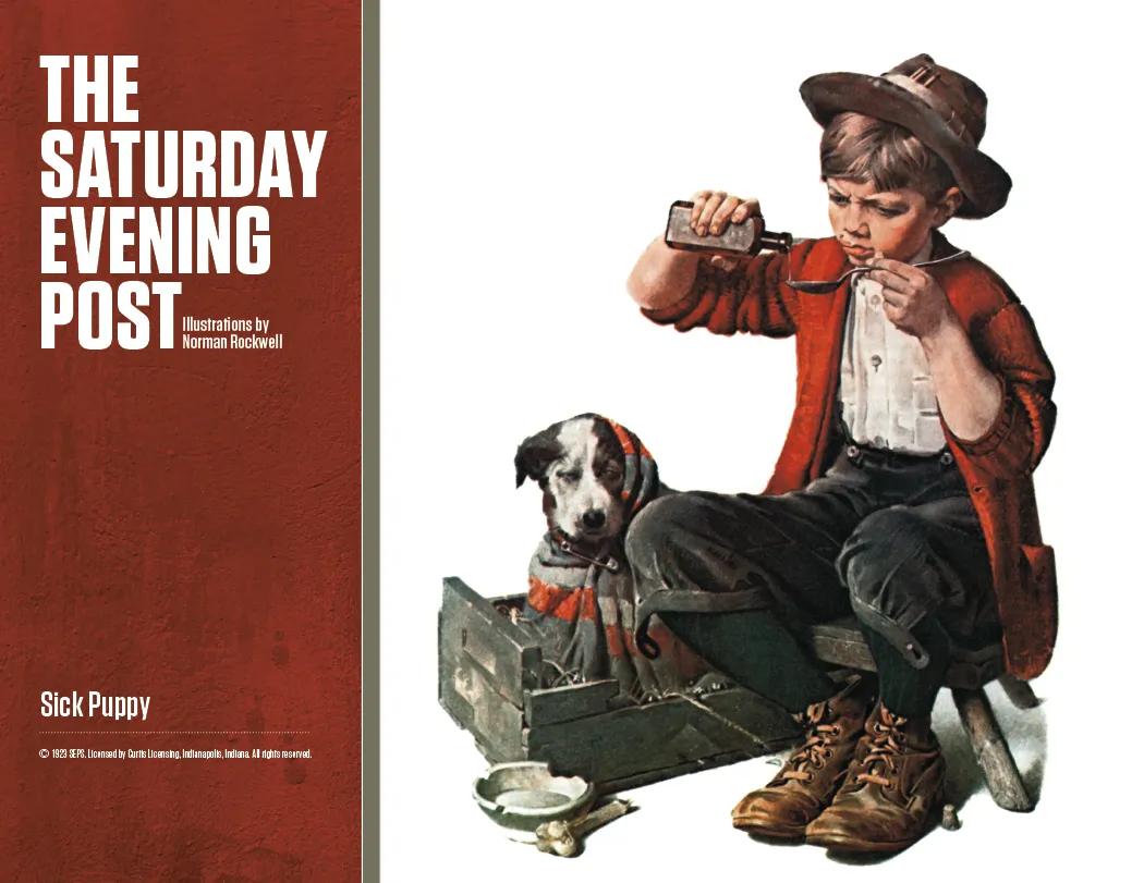 Norman Rockwell Window Calendar Saturday Evening Post - 17.25 x 11 in - product view 17