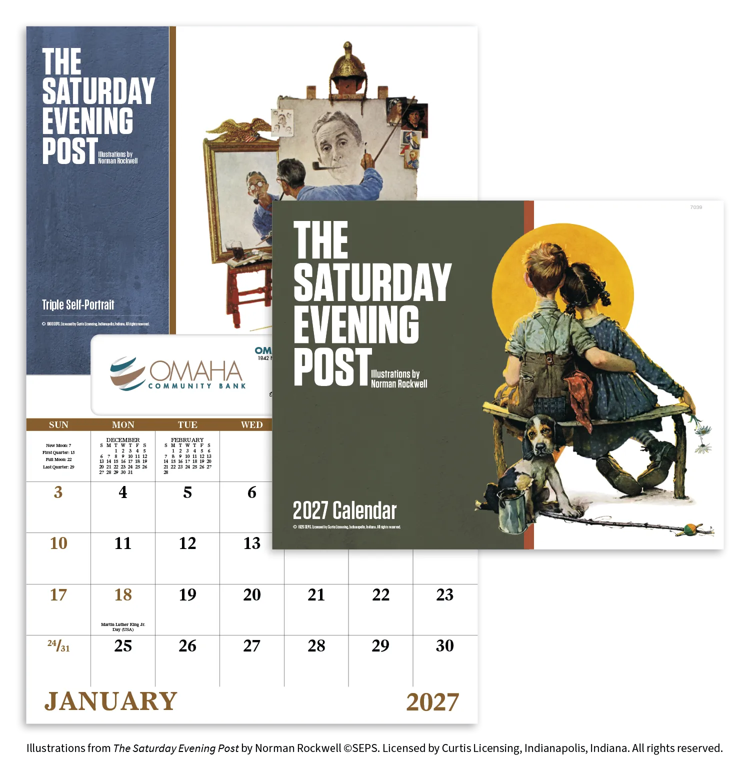 Norman Rockwell Window Calendar Saturday Evening Post - 17.25 x 11 in - product view 18