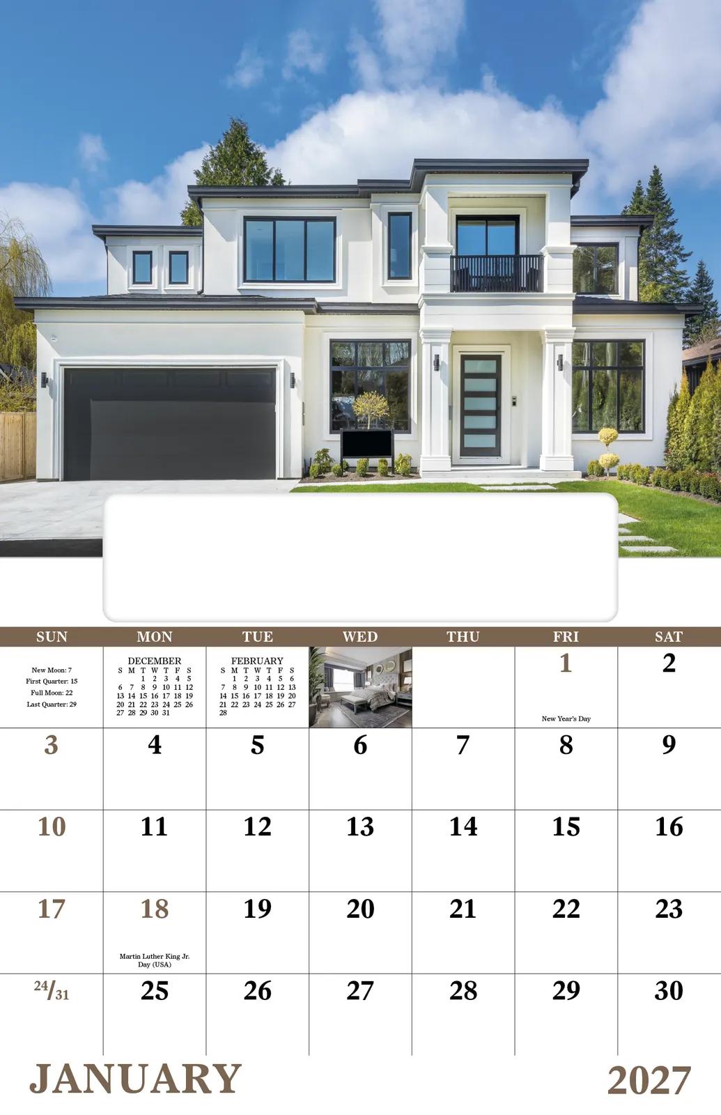 Welcome Home Window Calendar Real Estate FSC - 17.25 x 11 in - product view 4
