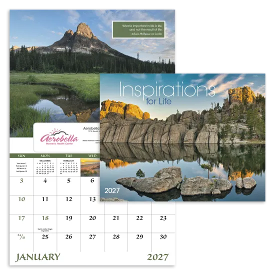 Good Value Inspirations for Life - Window Calendar - promotional product with custom logo