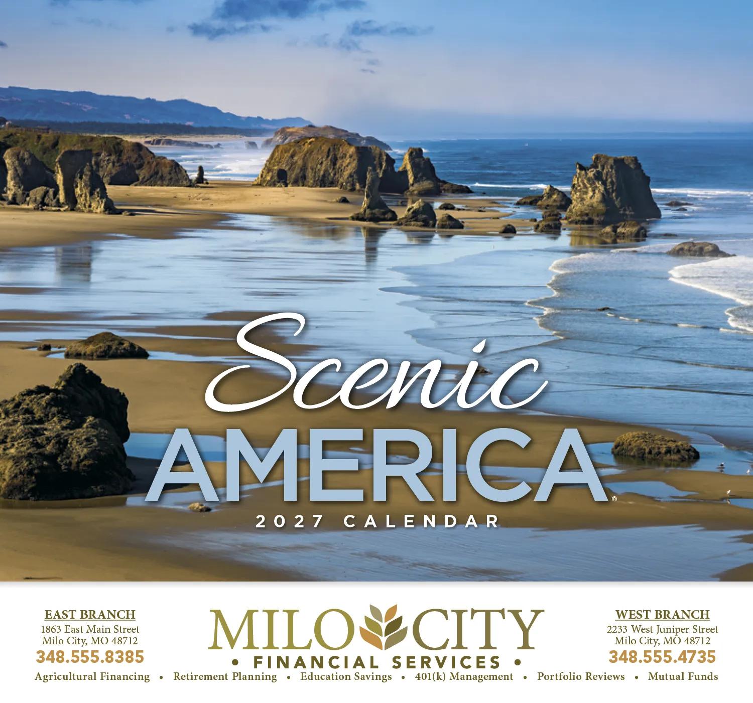 Scenic America Appointment Calendar Stapled FSC - 19 x 11 in - product view 2