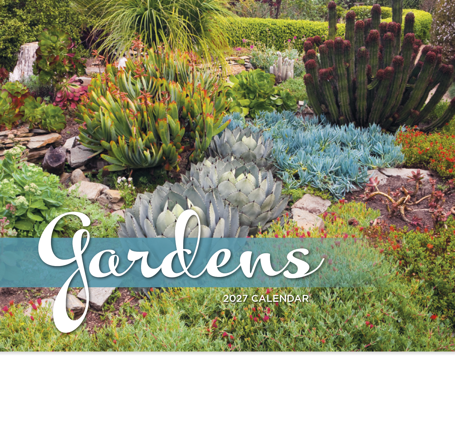 Garden Photography Wall Calendar Stapled FSC - 19 x 11 in - product view 3