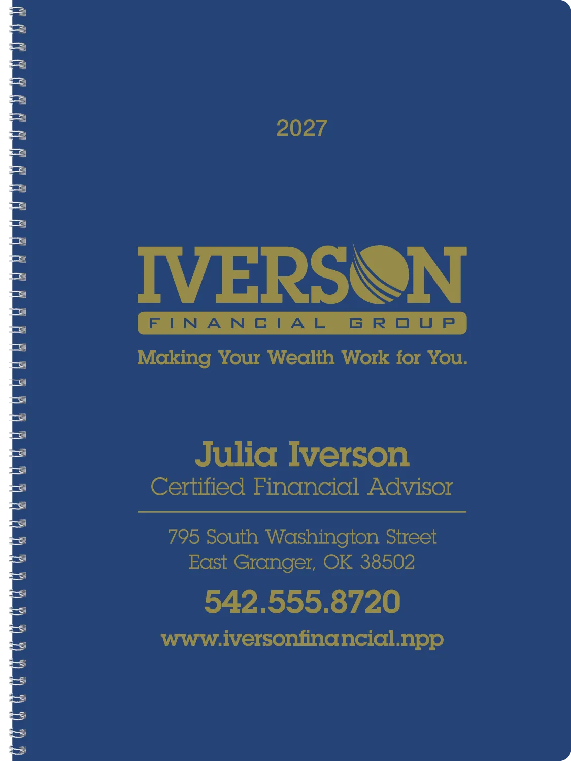 Monthly Weekly Planner Combined Leatherette - 11.31 x 17.56 in - product view 5