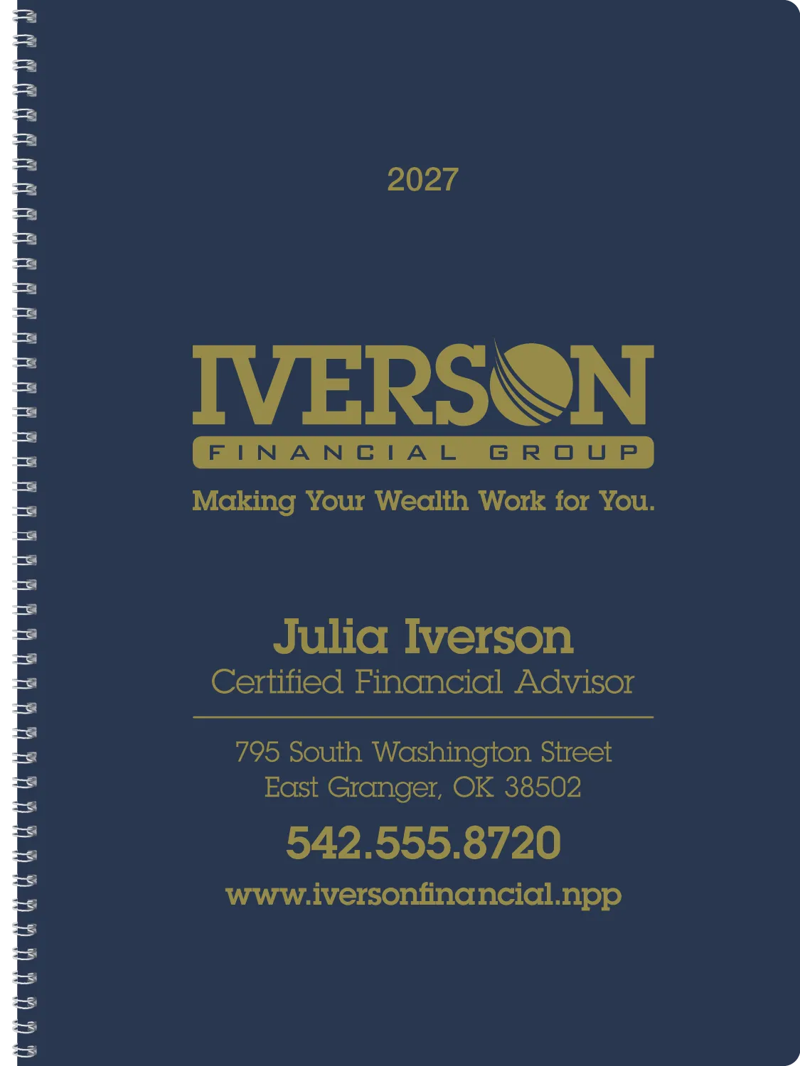 Monthly Weekly Planner Combined Leatherette - 11.31 x 17.56 in - product view 11