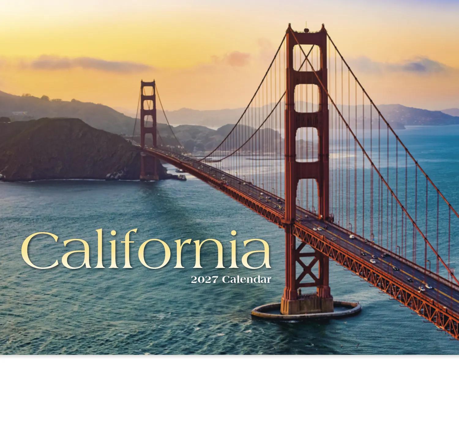 California Photography Wall Calendar Stapled - 19 x 11 in - product view 3