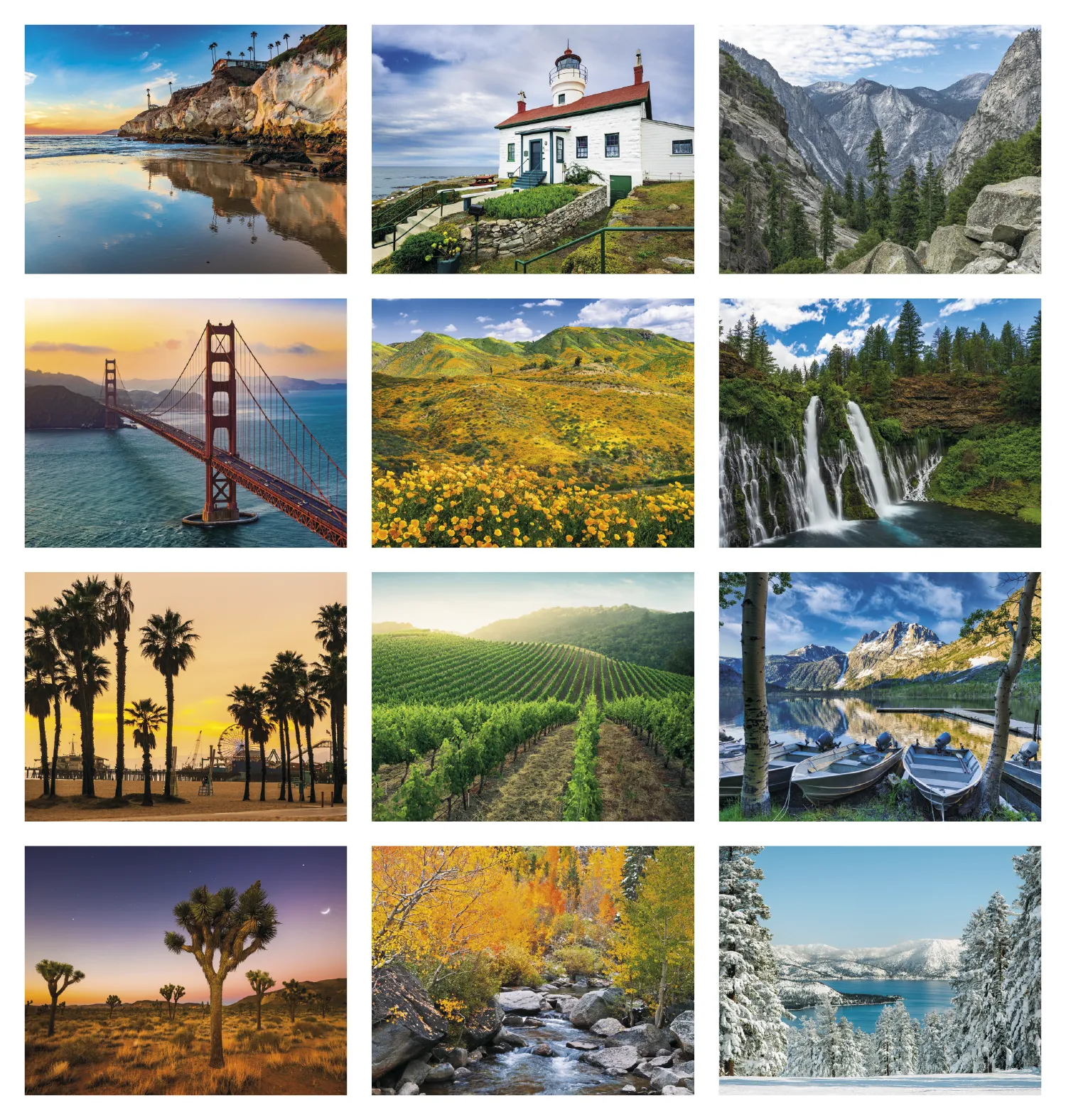 California Photography Wall Calendar Stapled - 19 x 11 in - product view 21