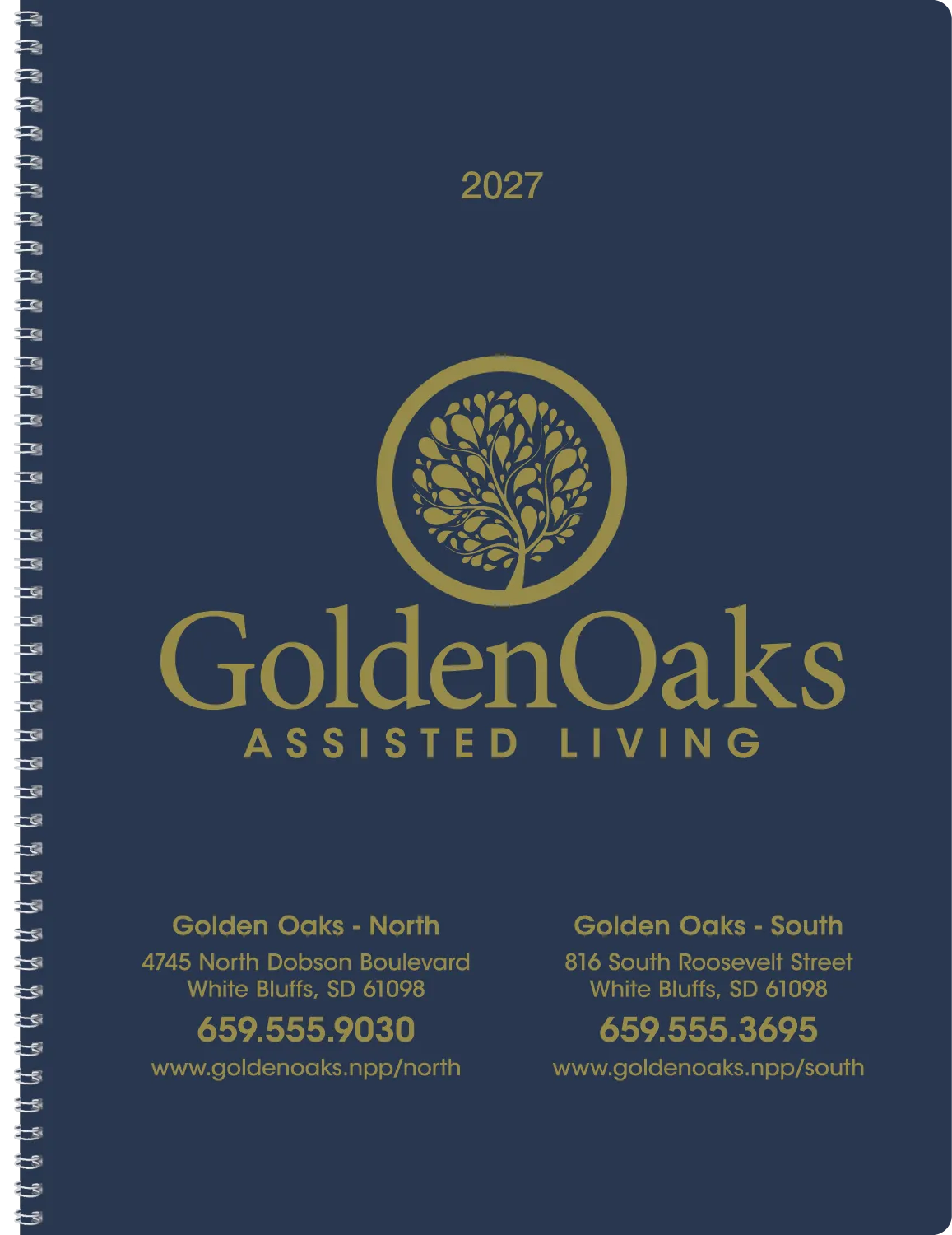 Monthly Desk Planner Leatherette 14 Month - 11.31 x 17.56 in - product view 17