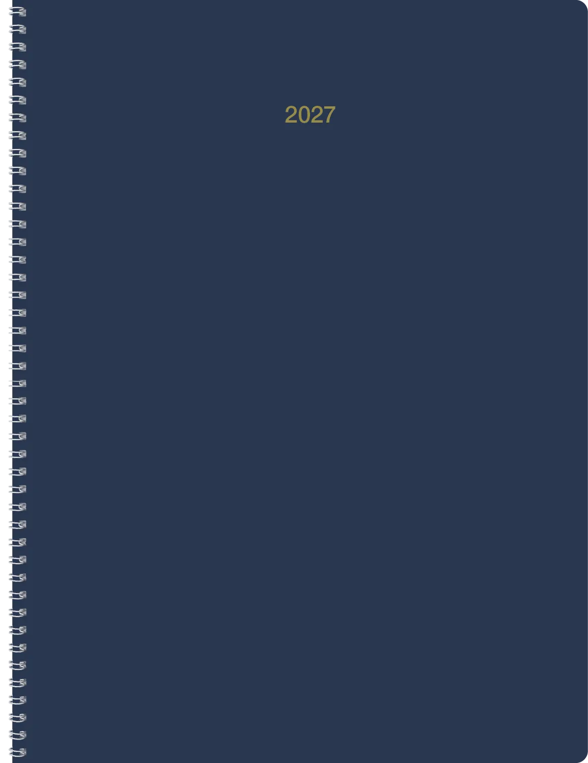 Monthly Desk Planner Leatherette 14 Month - 11.31 x 17.56 in - product view 18