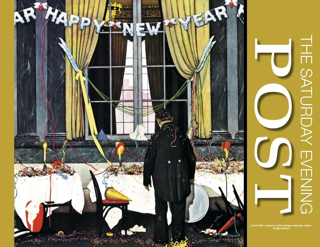 Saturday Evening Post Wall Calendar Vintage - 19 x 11 in - product view 5