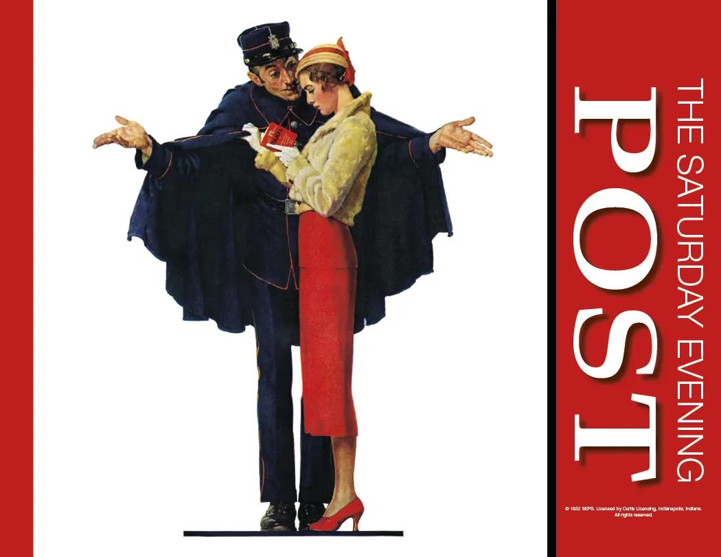 Saturday Evening Post Wall Calendar Vintage - 19 x 11 in - product view 6