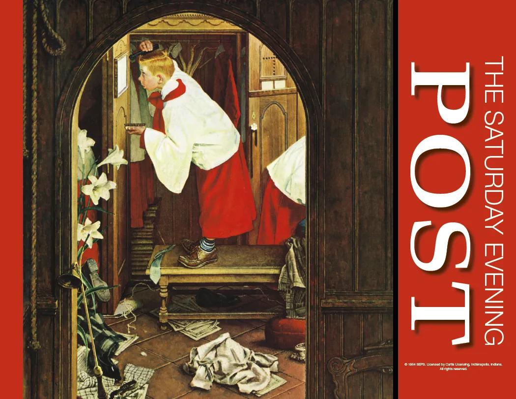 Saturday Evening Post Wall Calendar Vintage - 19 x 11 in - product view 7