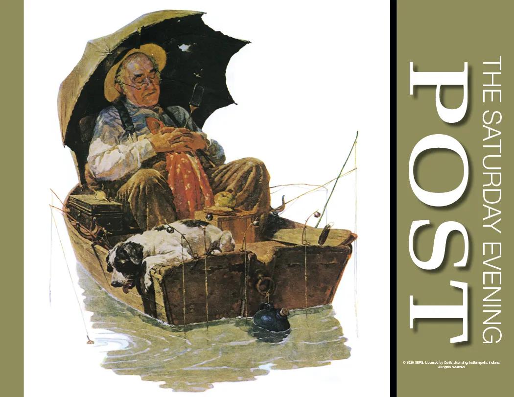 Saturday Evening Post Wall Calendar Vintage - 19 x 11 in - product view 8