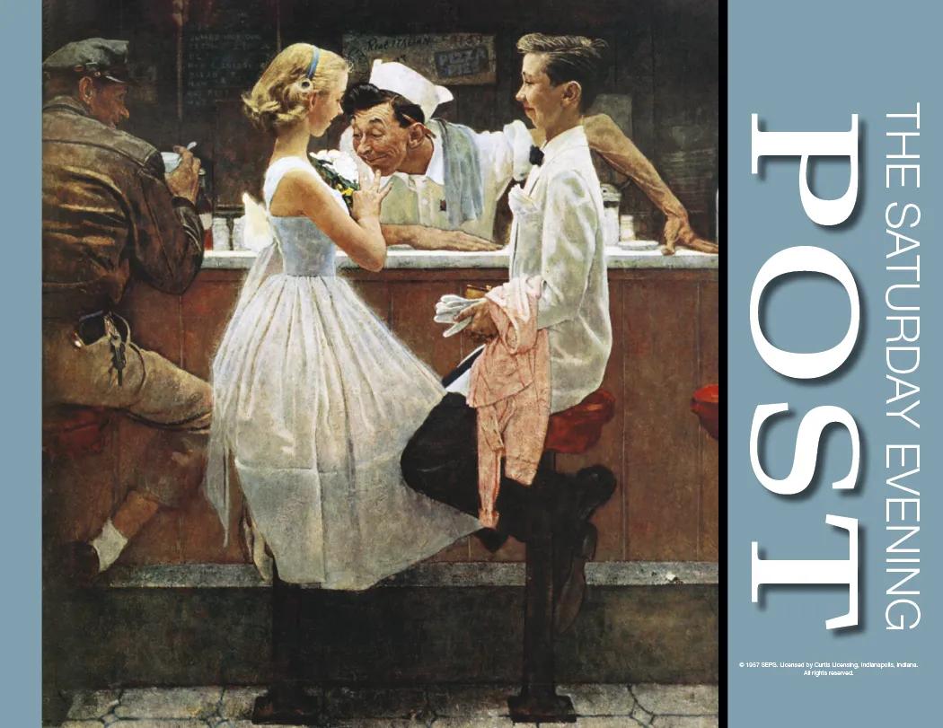 Saturday Evening Post Wall Calendar Vintage - 19 x 11 in - product view 9