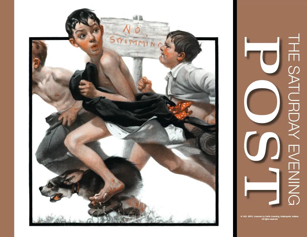 Saturday Evening Post Wall Calendar Vintage - 19 x 11 in - product view 10