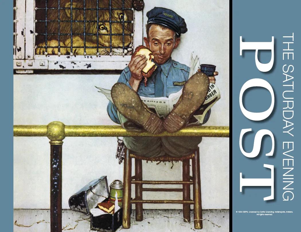 Saturday Evening Post Wall Calendar Vintage - 19 x 11 in - product view 11