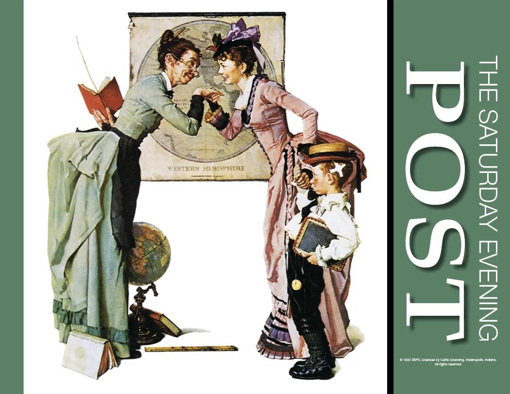 Saturday Evening Post Wall Calendar Vintage - 19 x 11 in - product view 13