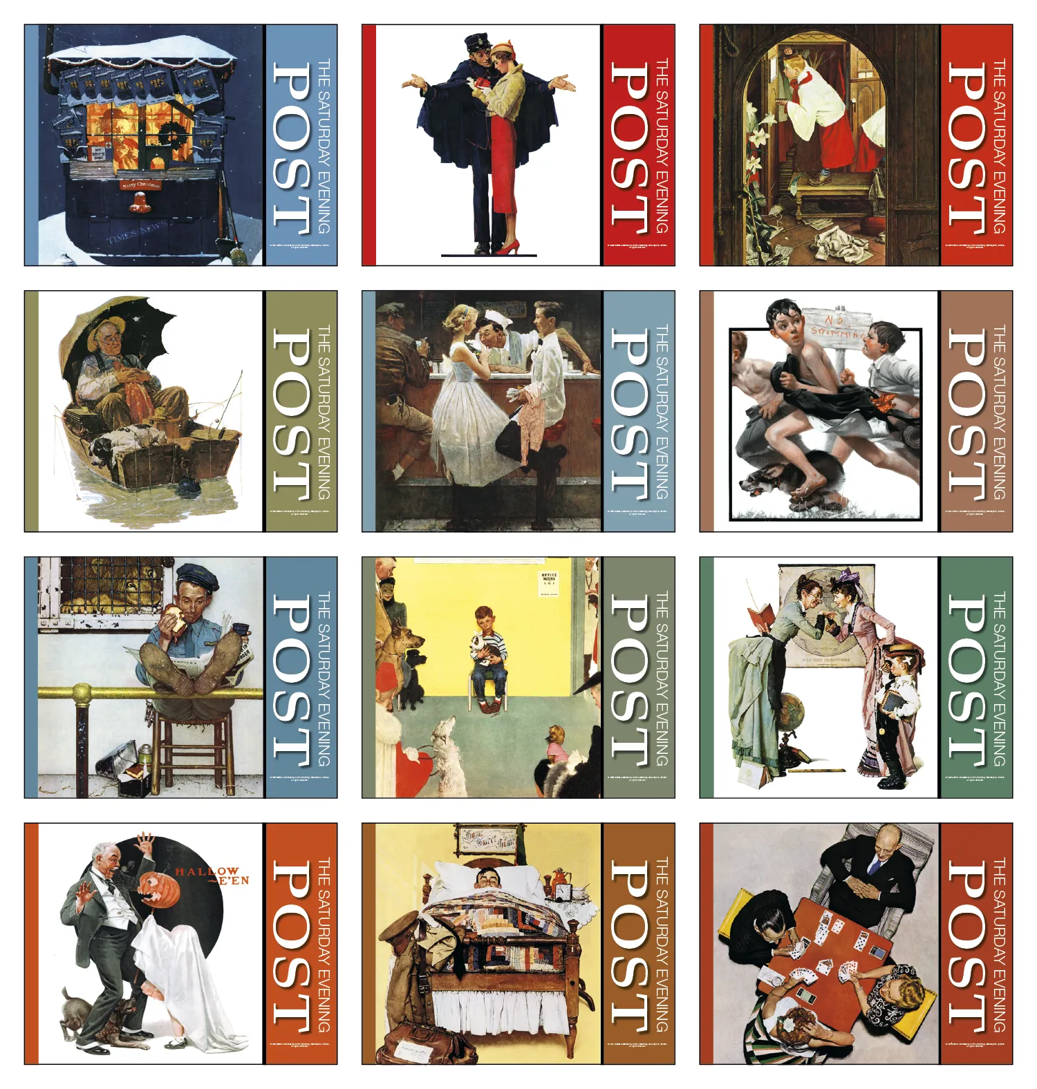 Saturday Evening Post Wall Calendar Vintage - 19 x 11 in - product view 18