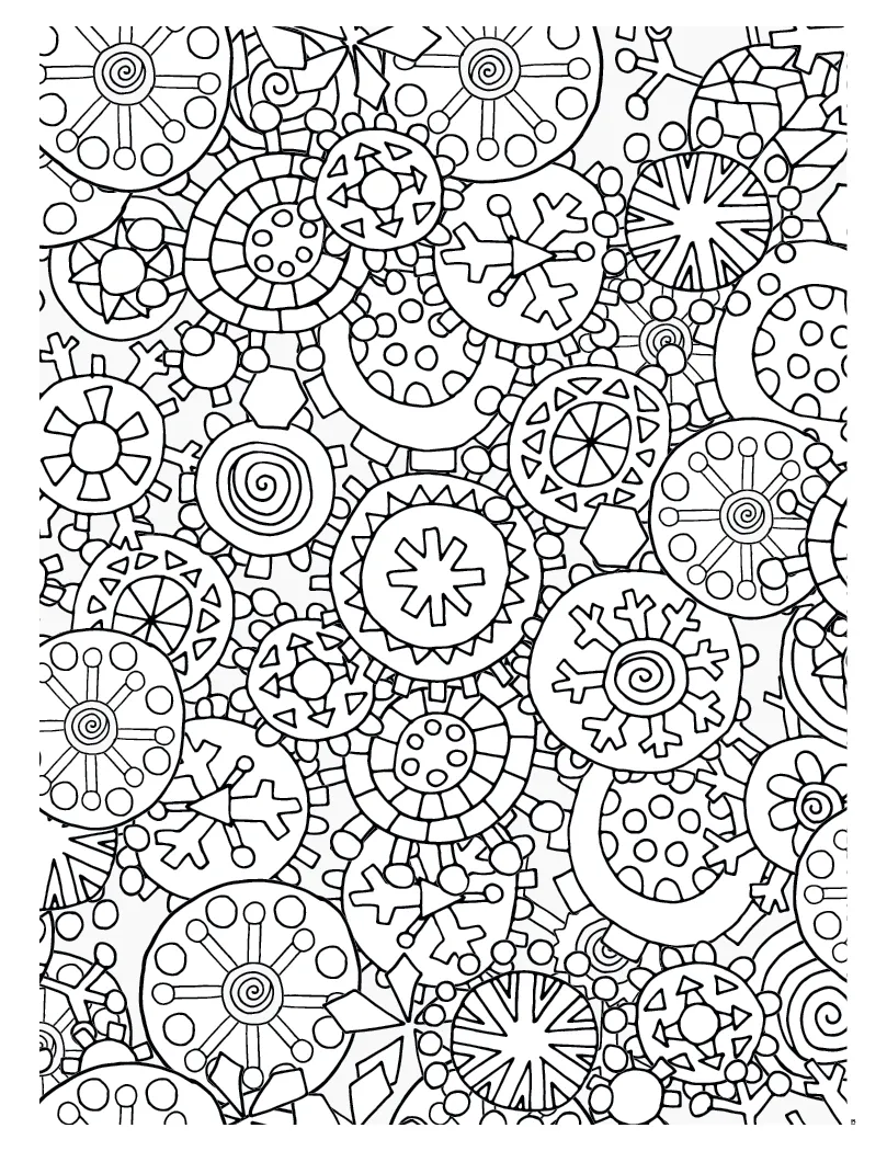 Adult Coloring Book Planner Monthly Art Pages - 10.875 x 16.75 in - product view 5