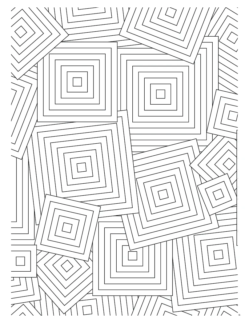 Adult Coloring Book Planner Monthly Art Pages - 10.875 x 16.75 in - product view 8