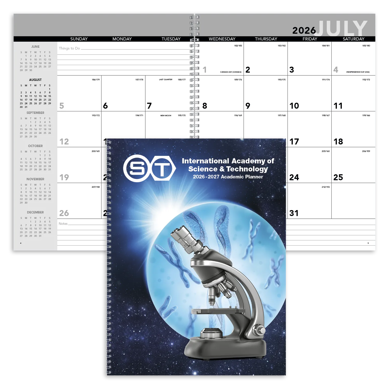 Academic Year Desk Planner Twin-Loop Binding - 11 x 16.88 in - product view 4