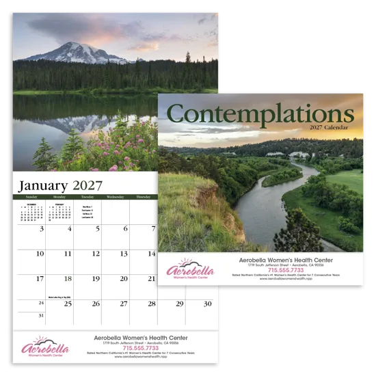 Contemplations Wall Calendar Inspirational Quotes - 19 x 11 in